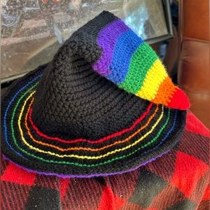 Rainbow witch hat